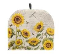 ZUXONGSY Sunflower Tea Cozy for Teapot Insulated Dragonfly Tea Cosy for Teapot Butterfly Tea Cozies Kettle Quilt Table Hotel Tea Party Restaurant