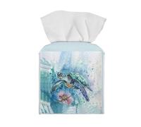 ZUXONGSY Turtle Square Tissue Holder Floral Tissues Leather Boxes Tissue Box Modern Tissue Box Holder Car Bathroom Accessories Tissue Box Container