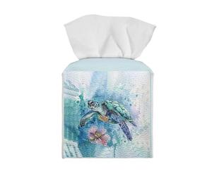 ZUXONGSY Turtle Square Tissue Holder Floral Tissues Leather Boxes Tissue Box Modern Tissue Box Holder Car Bathroom Accessories Tissue Box Container