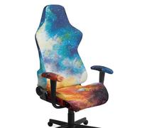 ZUXONGSY Universe Galactic Rotating Computer Chair Cover Scratch (No Chair) Rotating Desk Chairs Protector Slipcover For Bedroom Fits Most Standard Armchairs Furniture