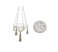 ZUXWUX Hand Woven Cat Hammock Cotton Rope Hanging Basket For Indoor Kitten