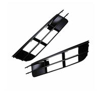 ZUYEJUU Left Right Fog Light Grille Car Front Lower Bumper Cover Grille Plastic Black 4L0807681 4L0807682 Fit For Audi Q7 2007 2008 2009 (Color : 1Pair)