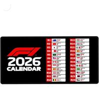 ZUYINBULUO Large Gaming Mouse Pad With Racing Flags Design, Non-Slip Rubber Base, Desk Mat For Computer, Office Work(30-60cm)