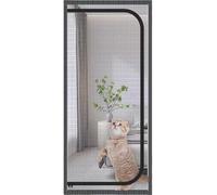 ZUYINBULUO Pet Screen Door 90x210cm,Thickened Cat Proof Screen Door Pet Resistant Mesh Screen Door Dog Cat Scratch Proof Screen With Zipper For Living Room, Bedroom, Kitchen(120x220cm)