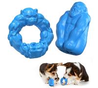 Zuykjeagle Dog Chew Toys for Aggressive Chewers Medium Small Dogs, Indestructible Non-Toxic Natural Rubber Tough Ring Chew Toys for Puppy Dog Teething Toys and Teeth Cleaning (Ring+Gorilla01)