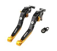 ZUYNPOQ Brake Clutch Reservoir Levers for NMAX 155 Motorcycle Brake Clutch Levers with Parking Lock Folding Extendable Adjustable Motorbike Parts