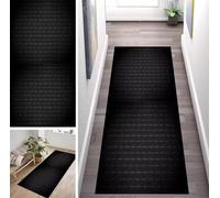 ZUZEKU Abstract Runner Hallway Kitchen Washable Non-Slip 70 x 130 cm Vintage Black Long Kitchen Rug Hallway Rug for Corridor Living Room Bedroom Sold by the Metre Adjustable