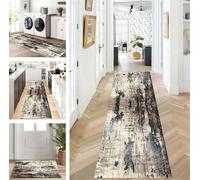 ZUZEKU Rug Runner Long Hallway Kitchen Non-Slip Washable Rug Mats Modern Design Kitchen Runner Abstract 100 x 180 cm Kitchen Rug Sold by the Metre Dining Room Bedroom Living Room Dirt Trapper Mat