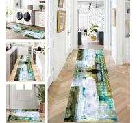 ZUZEKU Runner Hallway Kitchen Washable Non-Slip 40 x 60 cm Long Abstract Kitchen Rug Hallway Rug for Corridor Living Room Bedroom Sold by the Metre Adjustable