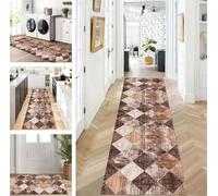 ZUZEKU Runner Hallway Kitchen Washable Non-Slip 80 x 340 cm Long Kitchen Rug Hallway Rug for Corridor Living Room Bedroom Sold by the Metre Adjustable