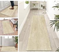 ZUZEKU Runner Rug Long Hallway Kitchen Rug Beige Corridor Non-Slip Modern Rug Mats 40 x 300 cm Kitchen Bedroom Dining Room Polyester Sold by the Metre Adjustable