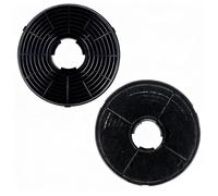 Zuzer 2 Pack Charcoal Carbon Filters for Cooker Hood, 105mm x 20mm Universal Range Hood Vent Mesh, Odor Eliminator, PP Material, Fits Most 4 Inch/105mm Extractors