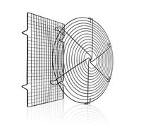 Zuzer Cooling Racks, 2pcs Small Metal Cake Cooling Racks Cooling Grid Round & Square Grill Wire Rack Non-stick Grill Pan Grid Mesh Rack