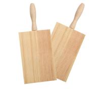 Zuzer Mini Wooden Gnocchi Board, 5.3"x3.3" / 13.5x8.5cm Mini Pasta Board with Handle, Homemade Pasta Making Tools for Kitchen