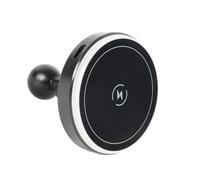 ZUZUXI 15W Magnetic Wireless Charging Phone Holder with 20mm Ball Head for MagSafe iPhone 17/16/15/14/13/12 Siries, Compatible with Bulletpoint Mounting Solutions