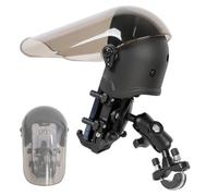 ZUZUXI Motorcycle Phone Mount with Vibration Dampener, Waterproof, Sunproof, Aluminum Alloy Handlebar Mounting Base, One-Handed Operation Motorcycle Universal Phone Holder for 4.7"-7.2" Smartphones