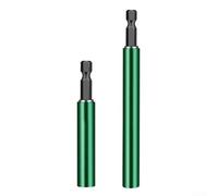 ZUZZEE 1/4 Inch Drive Telescopic Extension Rod for Impact Driver and Power Screwdrivers 80mm 120mm Length Aluminum Body for Long-Term Use (80mm)