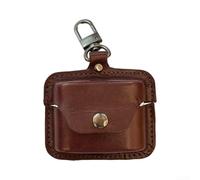 ZUZZEE For Sony WF-1000XM6 Leather Earphone Case, Full-Coverage Protective Shell with Keychain Clip, Slim Accessory(Dark Brown)