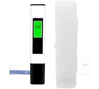 ZUZZEE Smart Backlit Water Quality Test Pen with Auto Shut Off for Measuring pH Conductivity and Temperature(White)