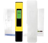 ZUZZEE Smart Backlit Water Quality Test Pen with Auto Shut Off for Measuring pH Conductivity and Temperature(Yellow)