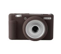 ZV-1F Case,Soft Silicone Protective Case Ultra-Thin Lightweight for Sony ZV-1F/ ZV-1 II/ZV-1M2 Vlog Camera (Coffee)