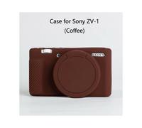 (ZV1 Coffee) ZV1 ZV1F Accessories Camera Bag Soft Silicone Protective Case Suitable for Sony ZV-1 ZV-1F Vlog Camera