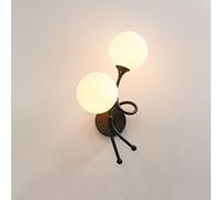 ZVALIEVYE Creative Villain Wall Lamp丨modern Minimalist Wall Light丨g9 *2 Ledwall Sconces丨three-Color Light Wall Mount Fixtures丨decorative Lights Bedroom Corridor Bedside Wall Lamp Light/K/Left