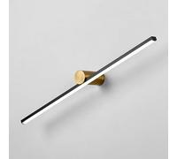 ZVALIEVYE Led Linear Wall Sconce Lighting Minimalist Black Wall Light Fixture Adjustable Wall Wash Lamp Indoor, Living Room Background Wall Lights Long Strip Sconces Hallway Lamps/6000K/100Cm