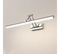 ZVALIEVYE Led Vanity Mirror Light Adjustable Mirror Lamp Chrome Mirror Front Lighting Fixture Rotatable Vanity Wall Sconce Washroom Mirror Cabinet Lamps Gallery Picture Lights/3000K/60Cm