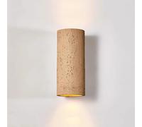 ZVALIEVYE Led Wall Light up Down Wall Sconce Modern Cylinder Wall Spot Lamp, Hardwired Sconces Wall Lighting for Living Room Bedroom Hallway Indoor Wall Wash Lights 3000K 2 * 5W/Yellow
