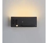 ZVALIEVYE Led Wall Mounted Reading Light USB Charging Bedside Sconce with Switch, Wireless Charger Adjustable Headboard Lamp, Bedroom Wall Wash Lights Focused Bed Reading Spotlights/K/Left