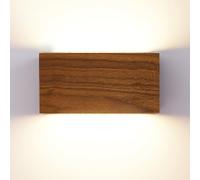 ZVALIEVYE Led Wall Sconce Lighting up Down Wall Lamp Walnut Wall Light Fixture Indoor Wall Washer Modern Simple Wall Sconces Night Lights for Bedroom Bedside Living Room Hallway