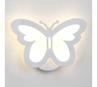 ZVALIEVYE Led Wall Sconce Lighting White Butterfly Wall Light Fixture Indoor Wall Washer Modern Hardwired Sconces 12W Wall Mount Lights for Living Room Bedroom Bedside Hallway/4000K