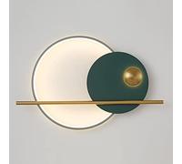 ZVALIEVYE Led Wall Sconce,Modern Wall Lamp Living Room Lighting Fixture, Indoor Wall Wash Light Indoor Art Deco Wall Sconces 23W Wall Lamps for Living Room Bedroom Restaurant/Green