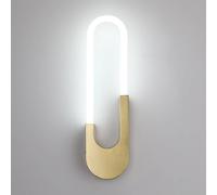 ZVALIEVYE Ledd Wall Light Modern Wall Sconce Lighting Linear Wall Lamp Simple Metal Wall Sconces Geometric Wall Mount Lights for Living Room Bedroom Bedside Hallway Stairs/6000K/40Cm