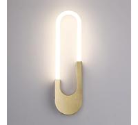 ZVALIEVYE Ledd Wall Light Modern Wall Sconce Lighting Linear Wall Lamp Simple Metal Wall Sconces Geometric Wall Mount Lights for Living Room Bedroom Bedside Hallway Stairs/4000K/40Cm