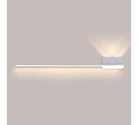 ZVALIEVYE Linear Wall Sconce Led Wall Light Modern Long Strip Wall Mounted Lamp Minimalist Sconces Wall Lighting Fixture for Living Room Bedroom Bedside Indoor Wall Washer/White3000K/120Cm