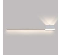 ZVALIEVYE Linear Wall Sconce Led Wall Light Modern Long Strip Wall Mounted Lamp Minimalist Sconces Wall Lighting Fixture for Living Room Bedroom Bedside Indoor Wall Washer/White4000K/120Cm