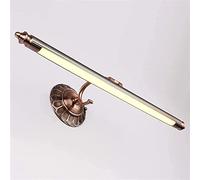 ZVALIEVYE Metal Led Bath Mirror Lights, Retro Waterproof Bathroom Mirror Lamps, Adjustable Angle Acrylic Bathroom Wall Lights, Wall Mounted Bathroom Cabinet Light