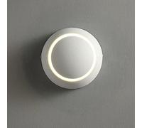 ZVALIEVYE Modern Minimalist Led Indoor Wall Light, 360° Rotating Round Bedside Wall Lamp, Living Room Background Wall Staircase Wrought Iron Decorative Wall Lighting Fixtures/White