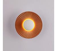 ZVALIEVYE Modern Minimalist Led Indoor Wall Light, Background Wall Aluminum Round Decorative Wall Lighting Fixtures, Creative Bedroom Living Room Wall Lamp Sconces/D