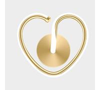 ZVALIEVYE Nordic Postmodern Creative Wall Mounted Indoor Lighting Lamp, Heart-Shaped Lamp Bedroom Bedside Lights Simple Modern Wall Lamp Living Room Background Wall Decoration Fixture