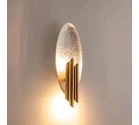 ZVALIEVYE Simple Living Room Creative Wall Lamp, Corridor Stairwelld Leaf Wall Lamp, Modern Led Indoor Lighting Decorative Lights, Bedroom Wall Sconces Light, Wall Mount Lamp for Kitchen/D + Sier