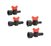 ZVALIEVYE Spray Water Connection 1/2 3/4 Female to 16 Mm 20 Mm Hose Garden Faucet Irrigation Valve 1/2 3/4 Garden Hose Barb Miniature Valve Crane 20 Pieces/3I4 to 3I4 Hose