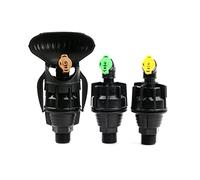 ZVALIEVYE Spray Water Connection 10 Pieces of R: 9~10M s 1/2'' Threaded Garden Lawn Irrigation Sprinkler, Steel Ball Drive, 360 Degree Rotating Sprayer, Watenozzle/Green