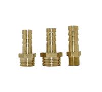 ZVALIEVYE Spray Water Connection 6Mm 8Mm 10Mm 12Mm Hose Copper Metal Thread Water Pipe Joint Barb Joint Male Thread 1/8" 1/4" 1/2" 3/8" 3/4" 50Pcs/12Mm/1/2''