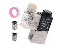 ZVALIEVYE Spray Water Connection Air Solenoid Valve 2V025-08 2-Position 2-Port 1/4" Normally Closed Pneumatic Valve Dc12V Dc24V Ac110V Ac220V/2V025 08 W Pc 8 02/110V Ac