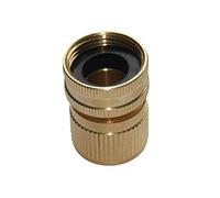 ZVALIEVYE Spray Water Connection Brass Quick Connector Garden 3/4 Female Connector Irrigator Threaded Connector G3/4 Copper Connector Garden Drip Irrigation/Yellow/3/4''