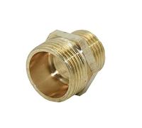 ZVALIEVYE Spray Water Connection Copper Male 3/4 to 1/2" Reducer Threaded Connector Brass Bsp Garden Faucet Connector Faucet Accessory 1 Piece/Yellow