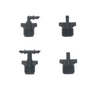 ZVALIEVYE Spray Water Connection Male 1/2 inch to 1/4 Barbed Hose Fitting Elbow Barb 4/7 Hose 2-Way Barbed Fitting 6 Mm Nozzle 150 Pieces/1I4 Barb